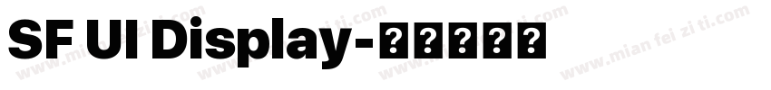 SF UI Display字体转换